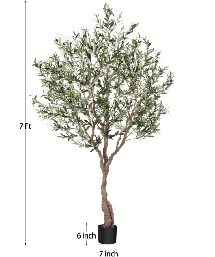 Adcock Faux Olive Tree in Pot thumbnail 3