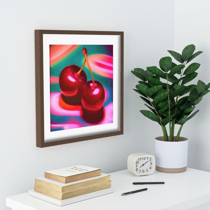 Disco Cherry Recessed Framed Print thumbnail 2