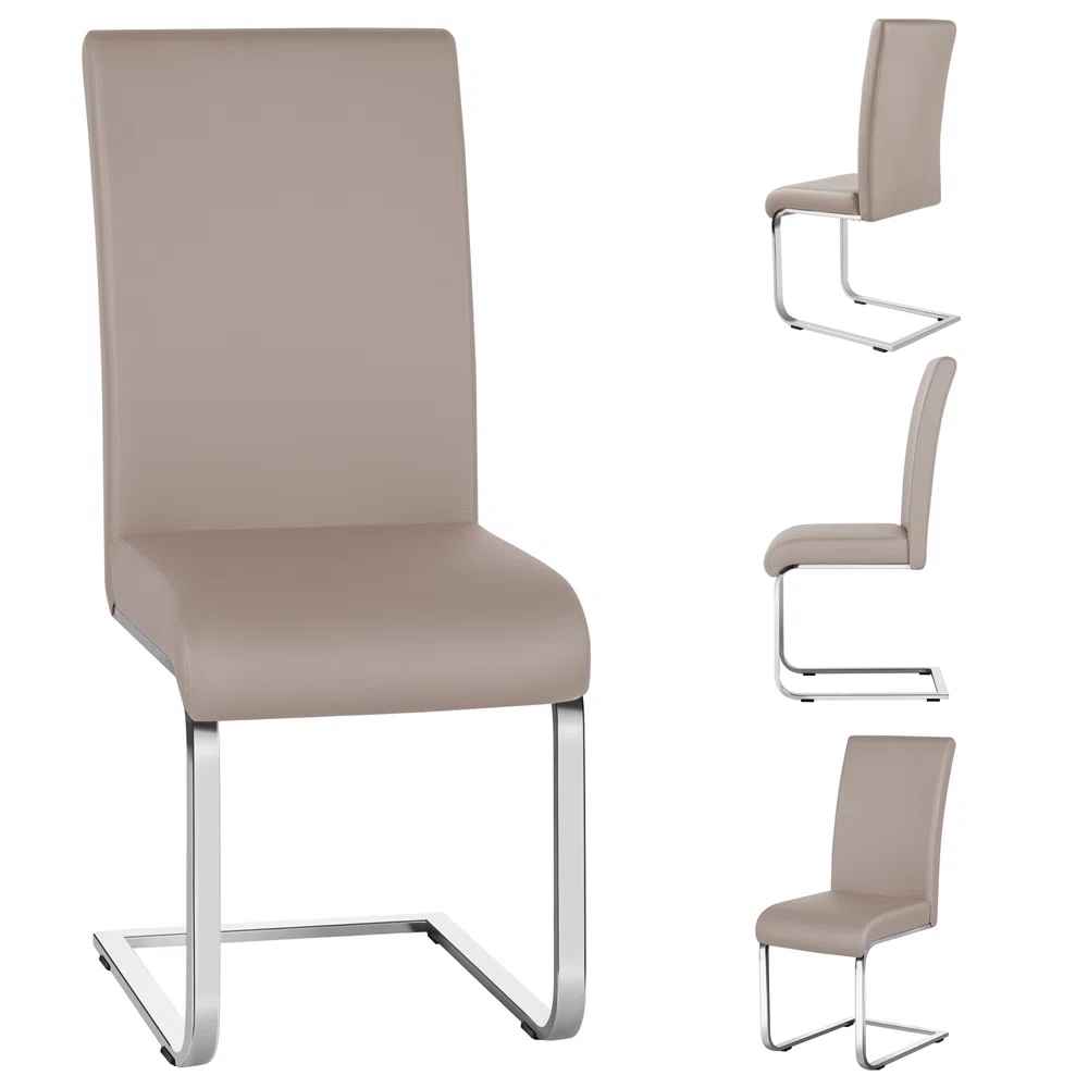 Austwell PVC Solid Back Parsons Chair-Set of 2 thumbnail 3