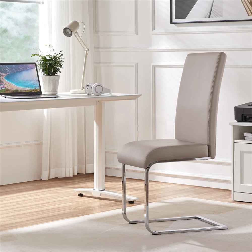 Austwell PVC Solid Back Parsons Chair-Set of 2 thumbnail 5