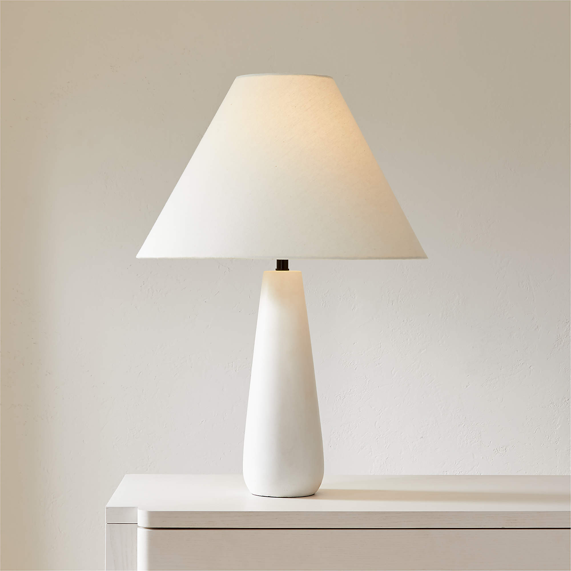 Polar White Cement Table Lamp thumbnail 2