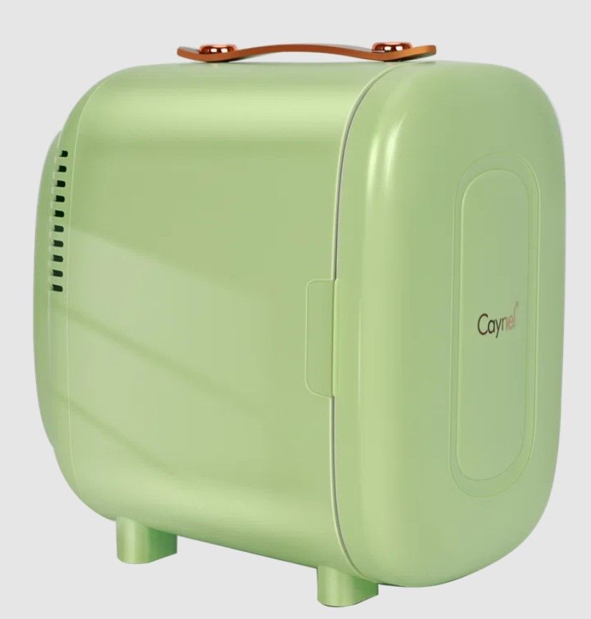 Caynel 5L Portable Retro Mini Fridge 6-can Mini Refrigerator thumbnail 3