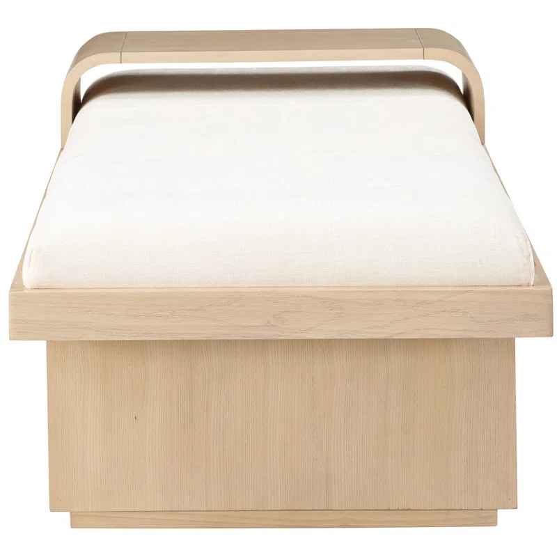 Bryaunna Chenille Fabric Upholstered Bench thumbnail 4