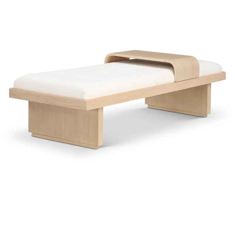 Bryaunna Chenille Fabric Upholstered Bench thumbnail 5