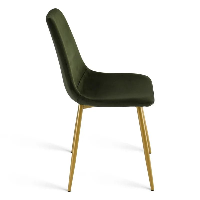 Heffron Velvet Solid Back Side Chair thumbnail 3