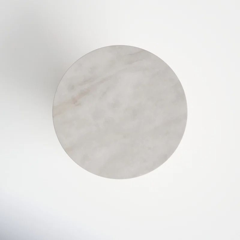 Pinedale Marble Top Pedestal End Table thumbnail 3