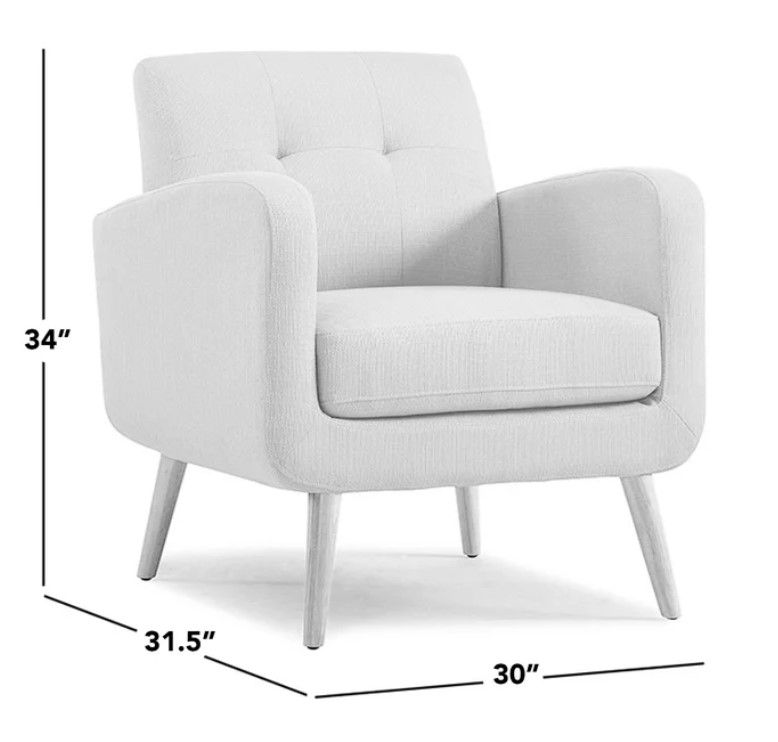 Araceli 29.5" Wide Tufted Armchair thumbnail 5