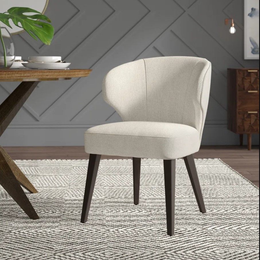 Golino Fabric Upholstered Wingback Side Chair thumbnail 3