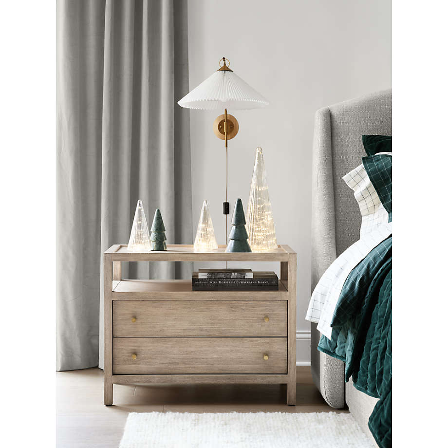 Flores Plug In Wall Sconce Light with Pleated Shade thumbnail 2