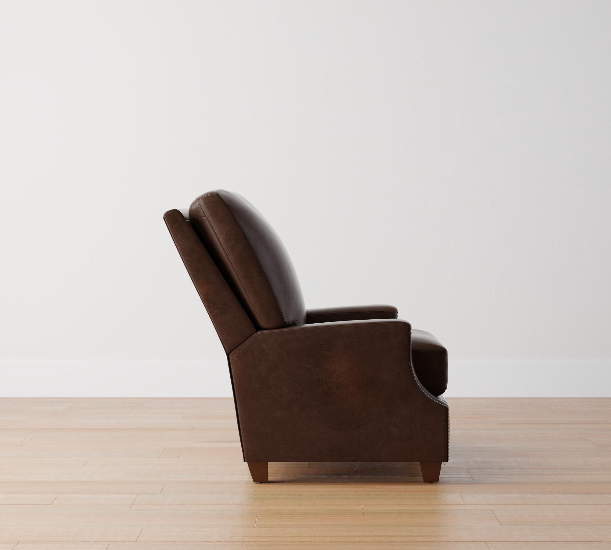 James Square Arm Leather Manual & Power Recliner thumbnail 2