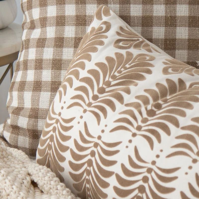 Exiquio Damask Cotton Pillow Cover 28x14 thumbnail 2