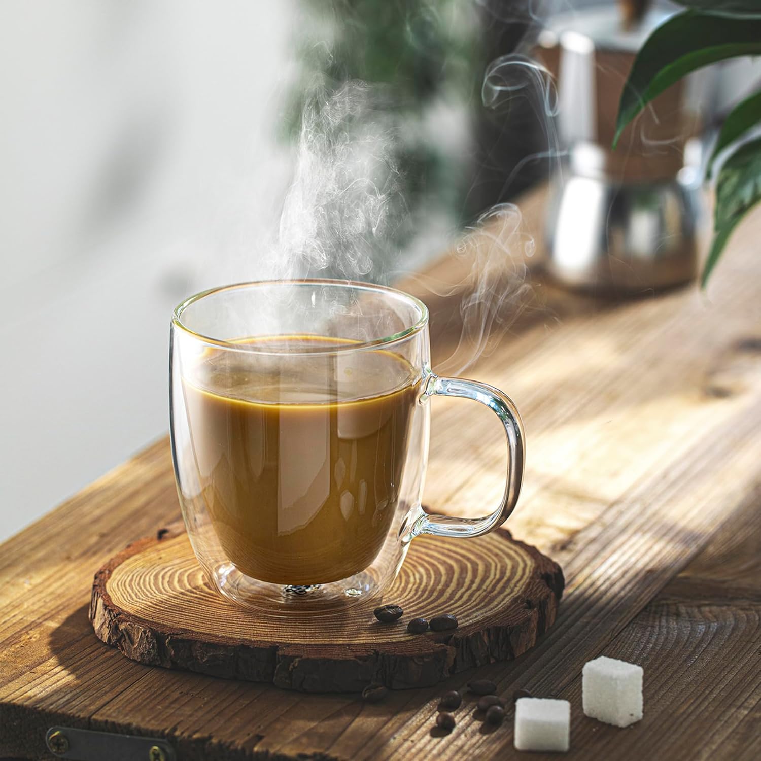 Sweese Double Wall Glass Coffee Mugs-set of 2 thumbnail 2