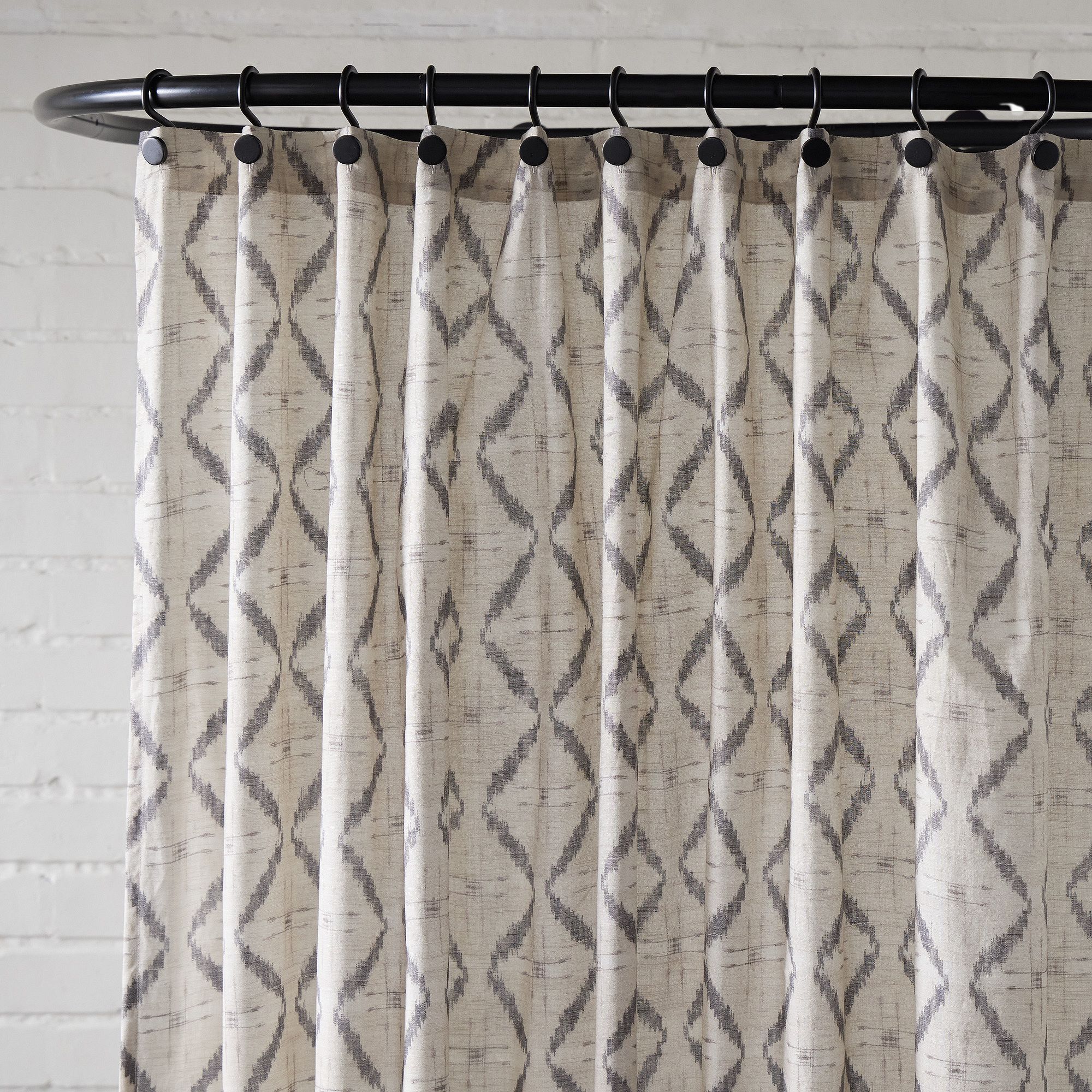 Desi Ikat Shower Curtain thumbnail 3