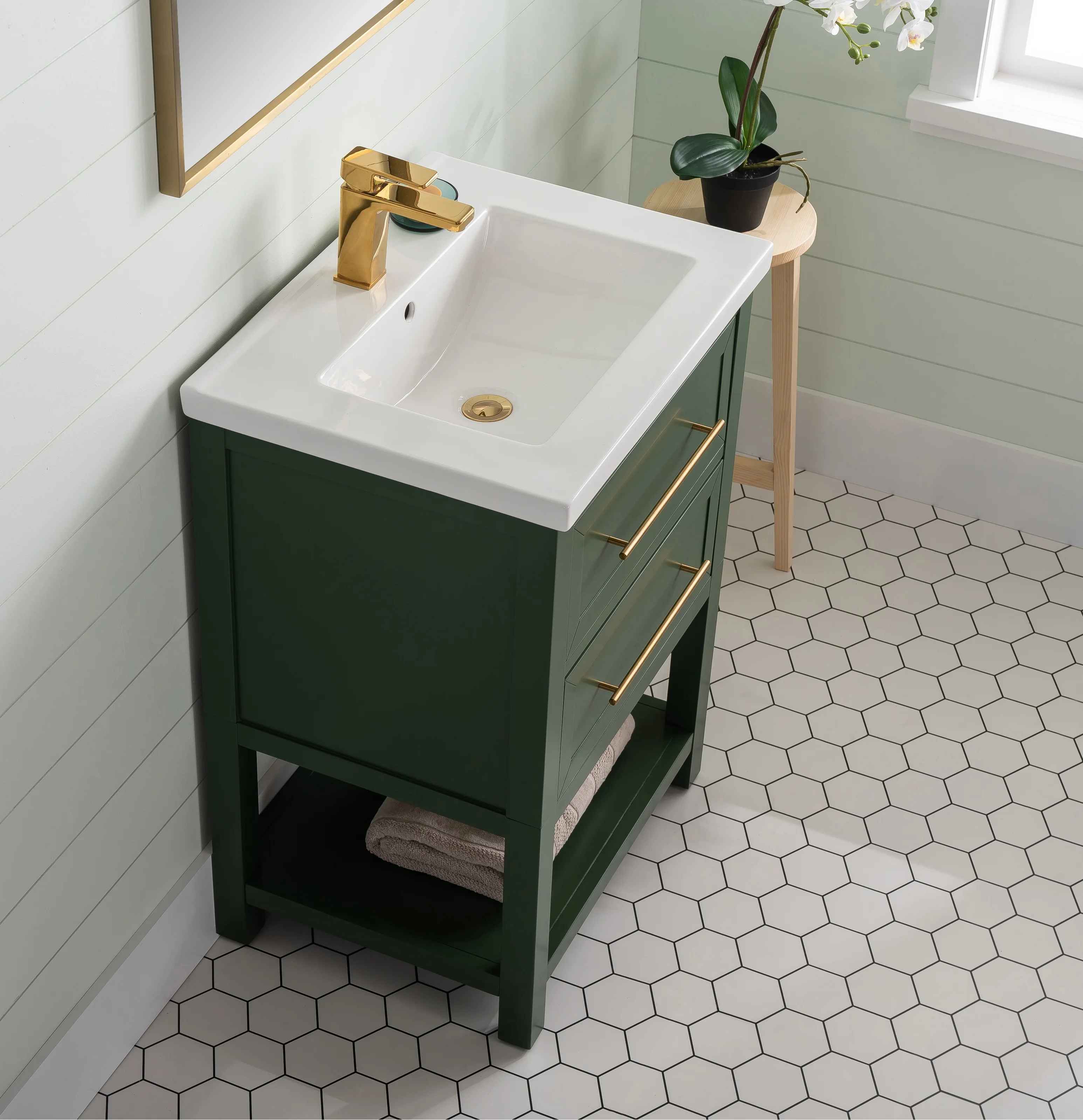 Bickley Single Bathroom Vanity with Ceramic Top thumbnail 6