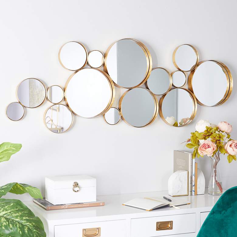 Bosal Polished Gold Bubble Cluster Wall Mirror thumbnail 2