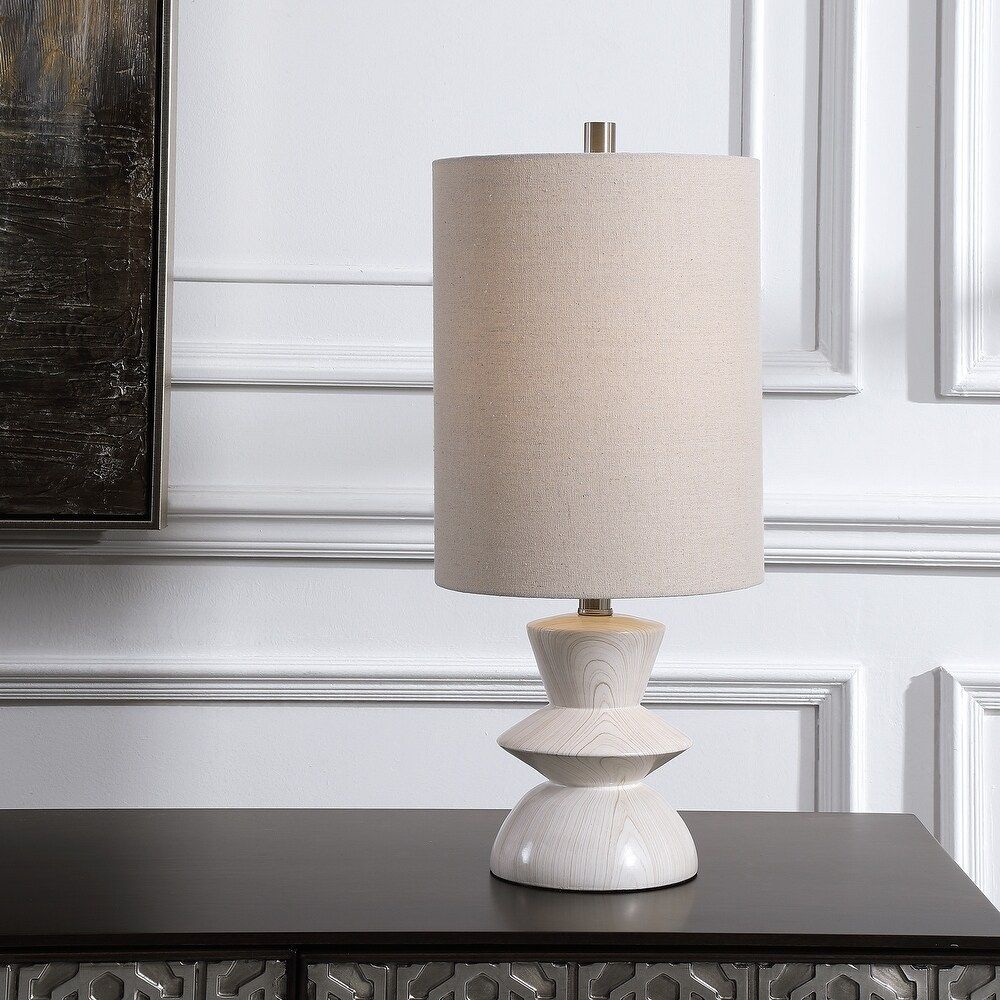 Uttermost Stevens Bleached Wood Buffet Lamp thumbnail 2