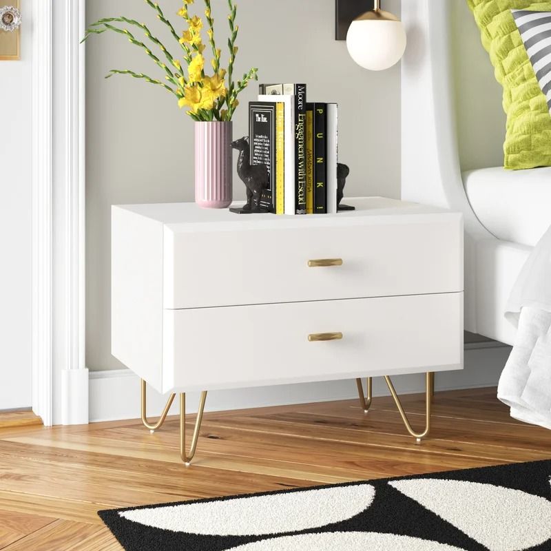 Herschel 2 Drawer Nightstand thumbnail 2