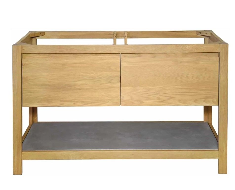 Single Free Standing Wood Vanity Cabinet thumbnail 3