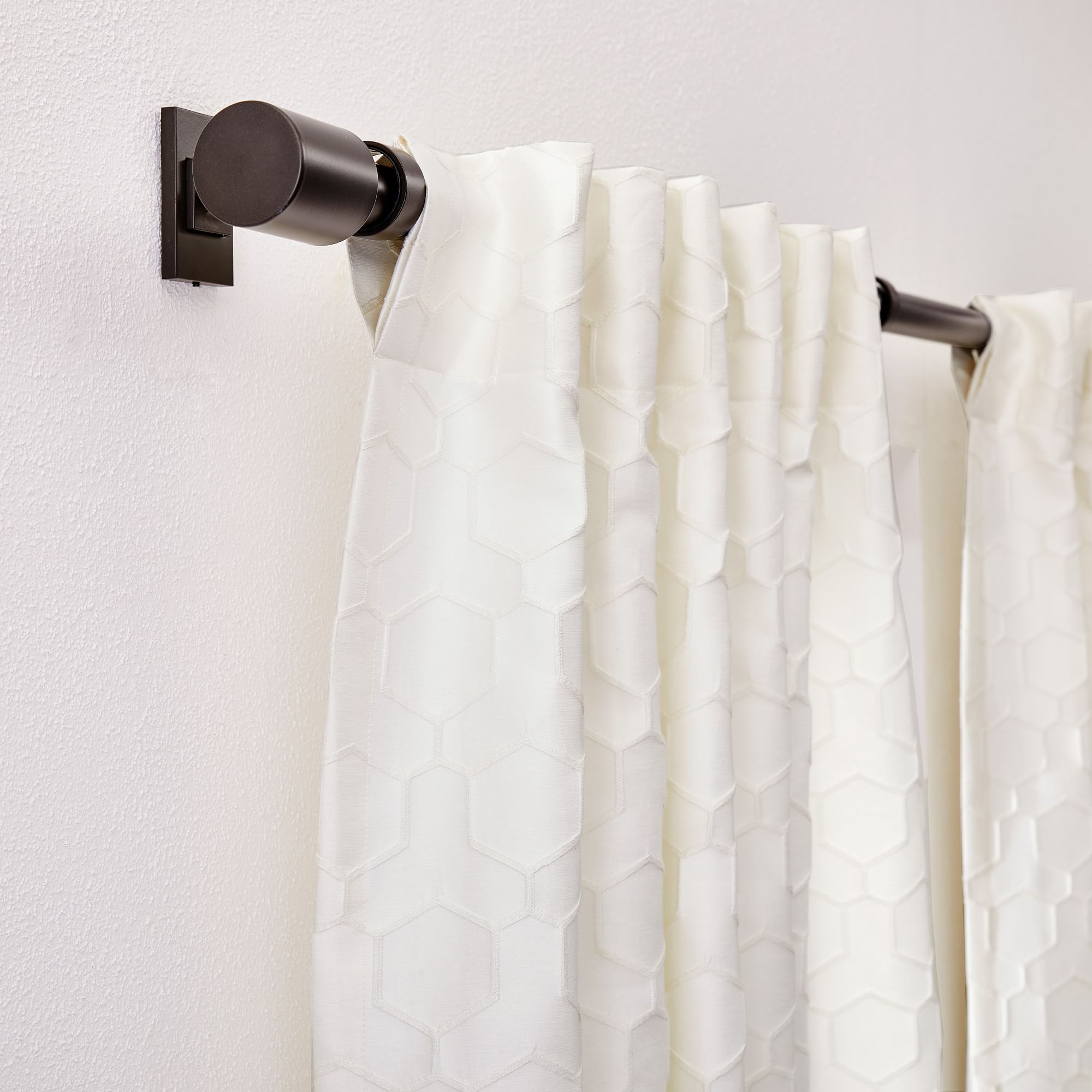 Honeycomb Jacquard Curtain Pearl 84 thumbnail 2