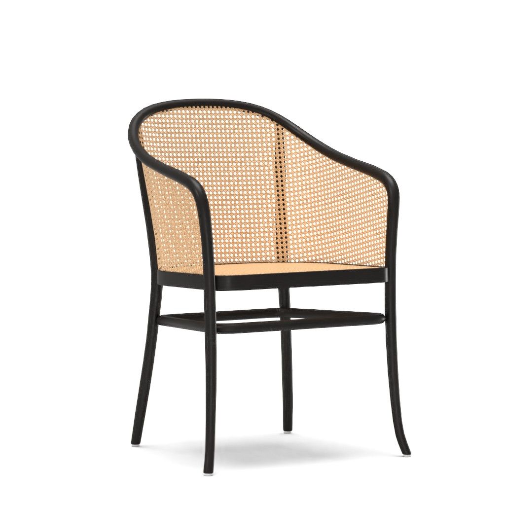 Juliette Cane Barrel Dining Armchair thumbnail 2