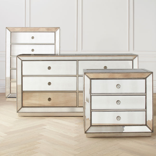 Omni Mirrored 3 Drawer Chest thumbnail 2