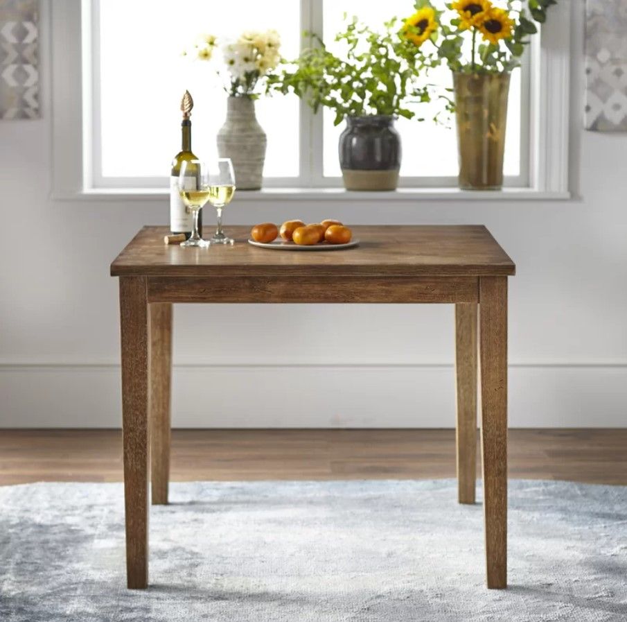 Langner Solid Wood Base Dining Table thumbnail 2