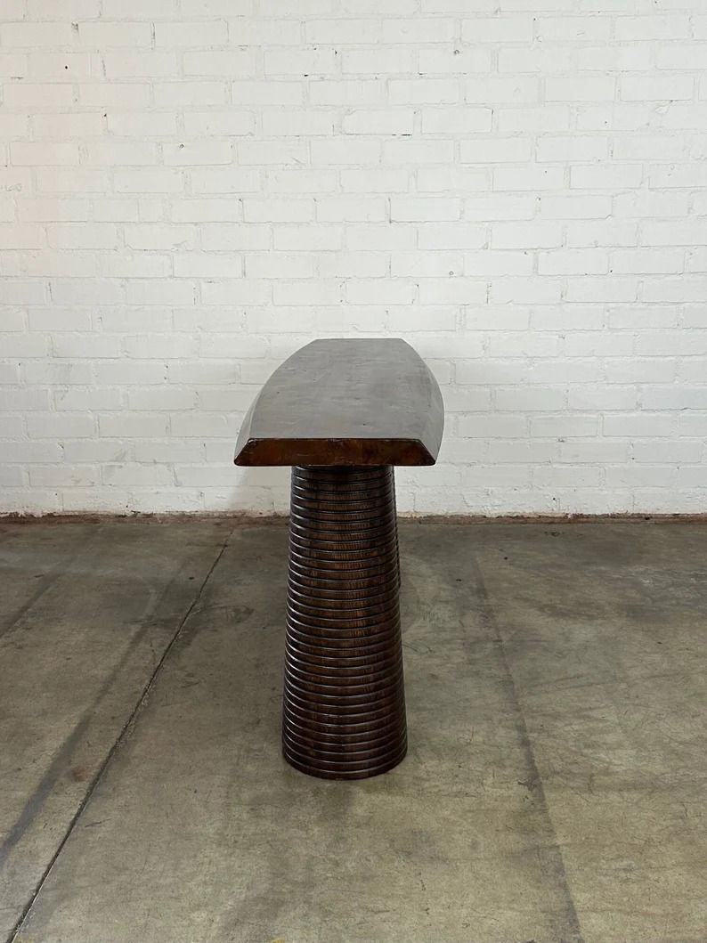 Contemporary console table in reclaimed pine thumbnail 3