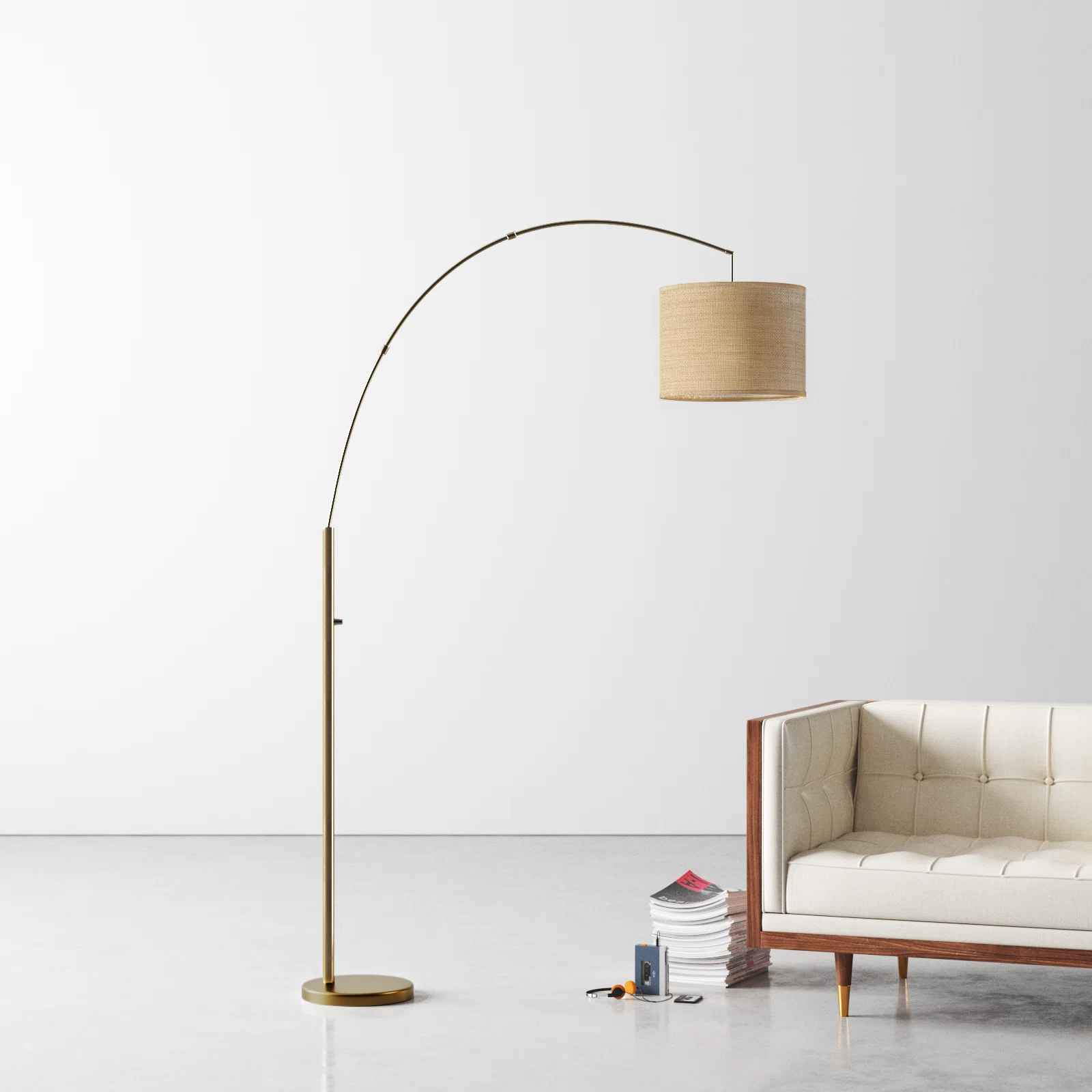 Felice 73.5'' Smart Enabled Arched Floor Lamp thumbnail 2