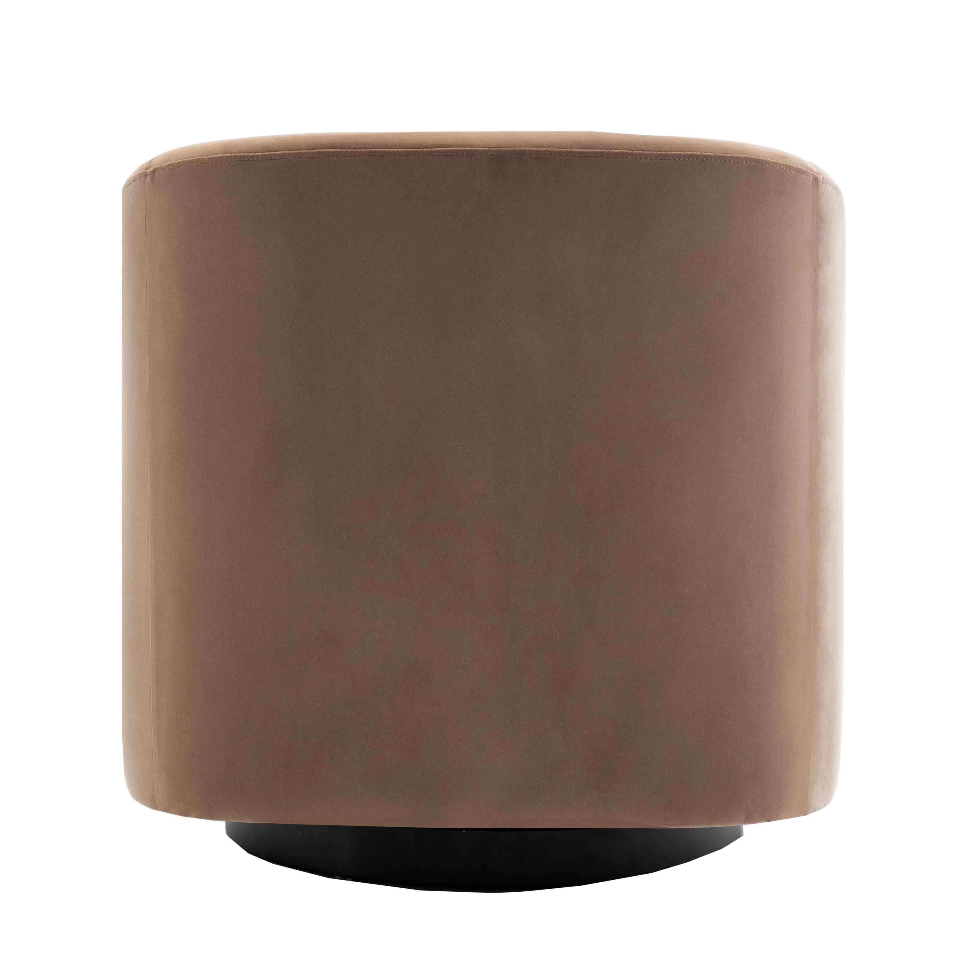 Velvet Swivel Barrel Chair thumbnail 6