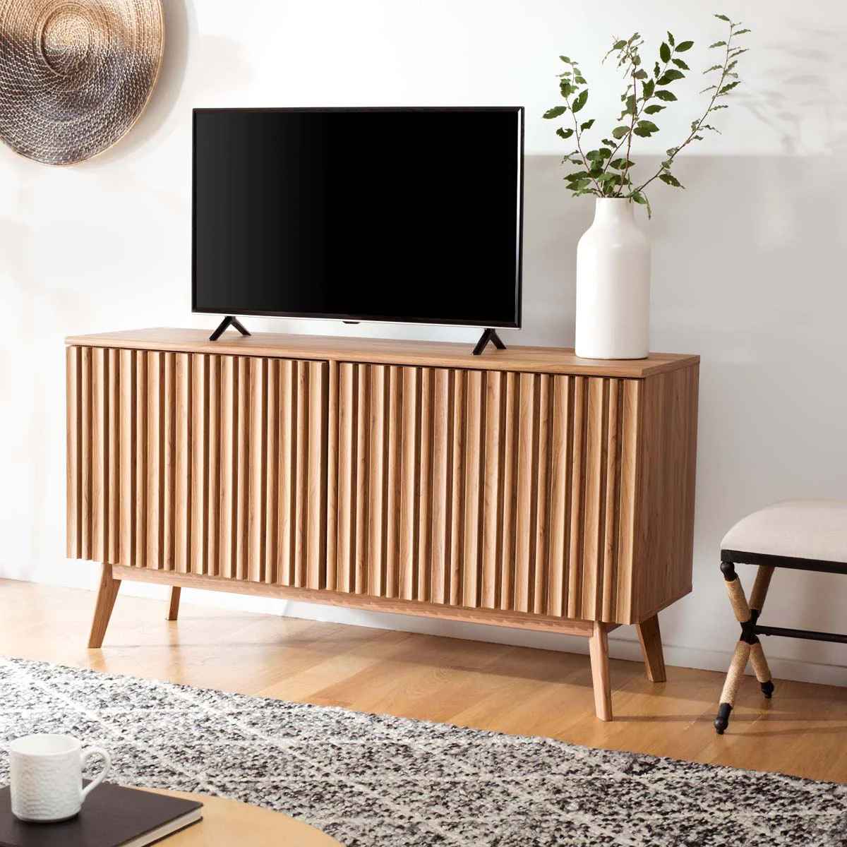 Safavieh Helena 4 Door 4 Shelf Media Stand thumbnail 2
