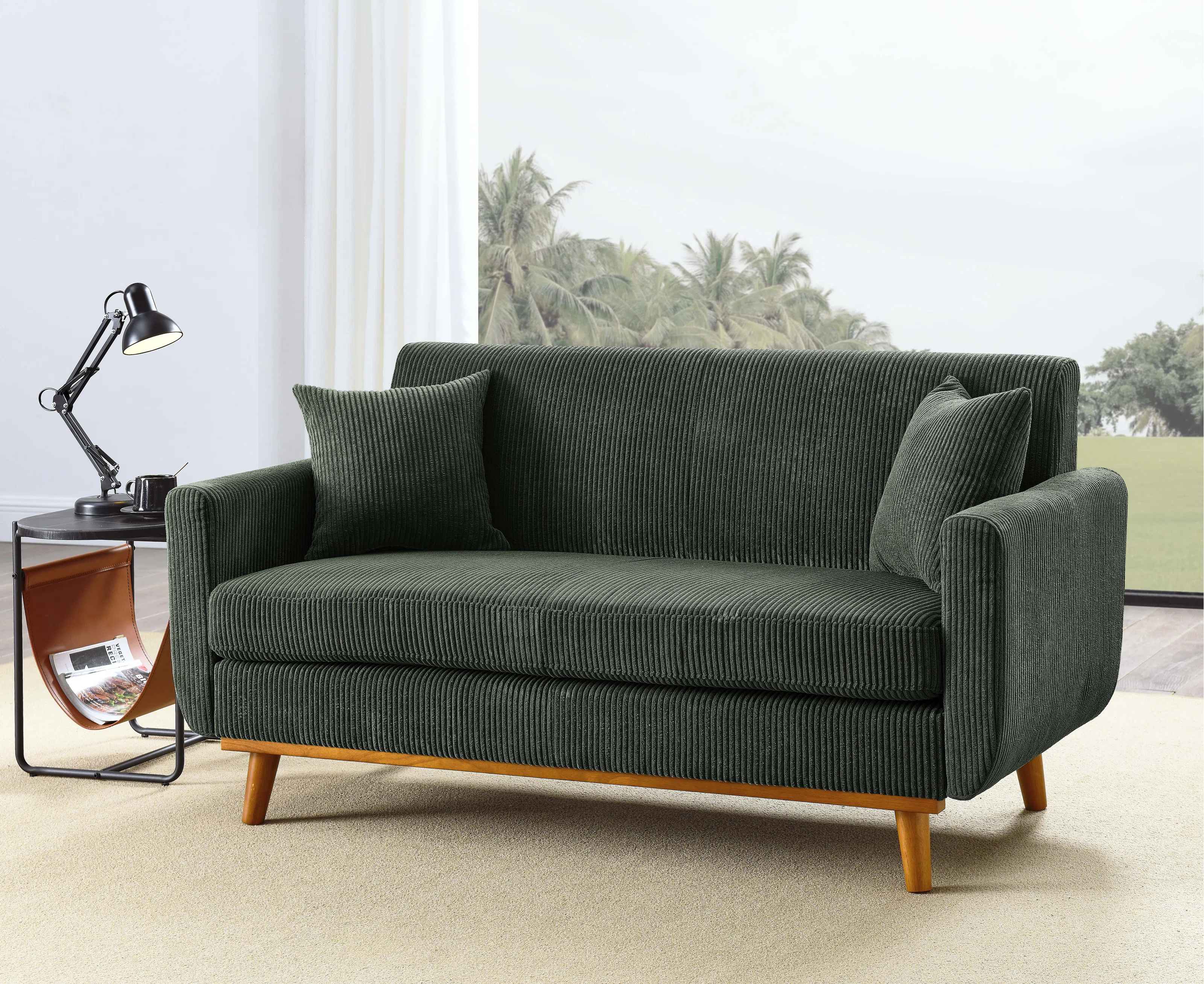 Artina 65'' Square Arm Loveseat thumbnail 2