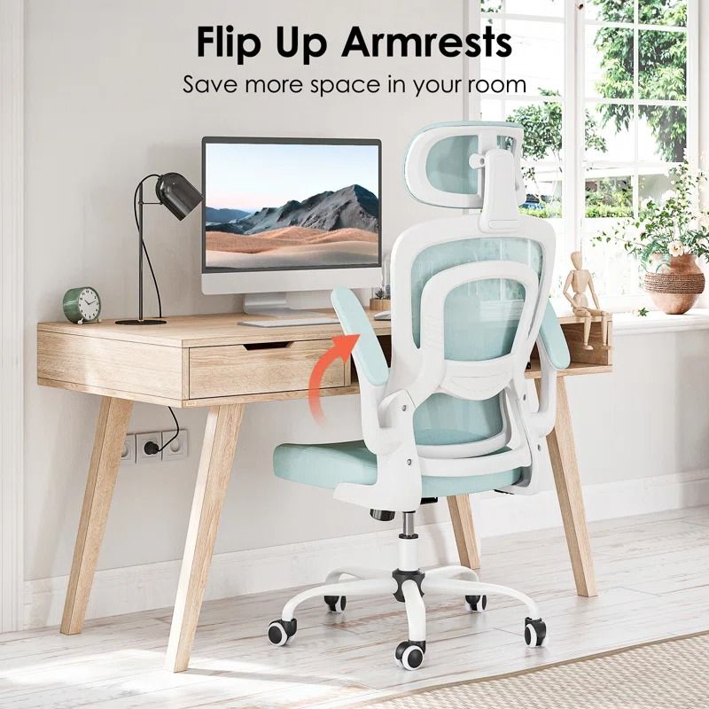 Polyester Blend Task Chair with Headrest thumbnail 3