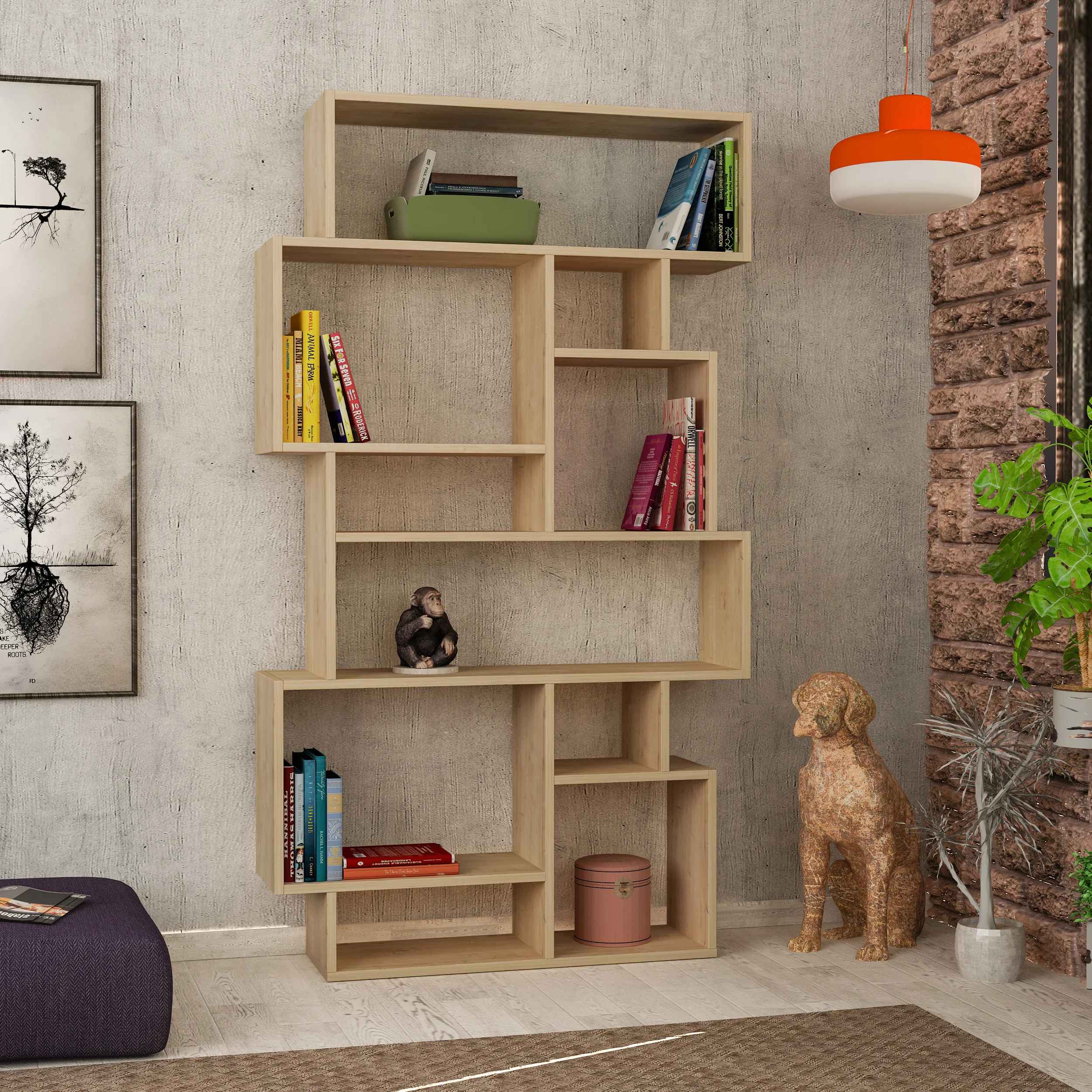Aryan Geometric Bookcase thumbnail 2