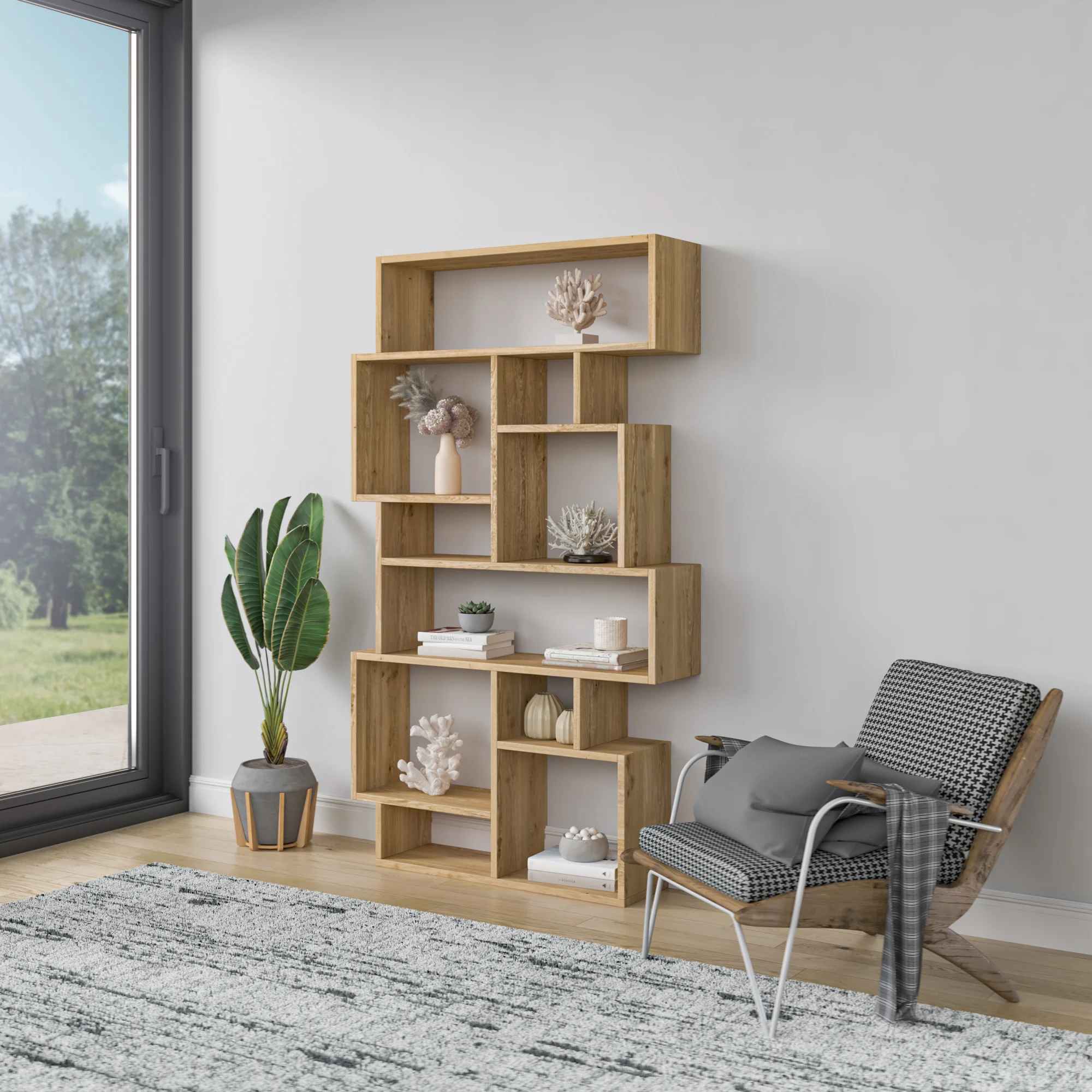Aryan Geometric Bookcase thumbnail 3