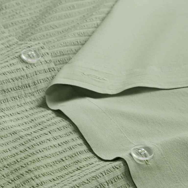 Textured Stripe Duvet Cover-King thumbnail 3