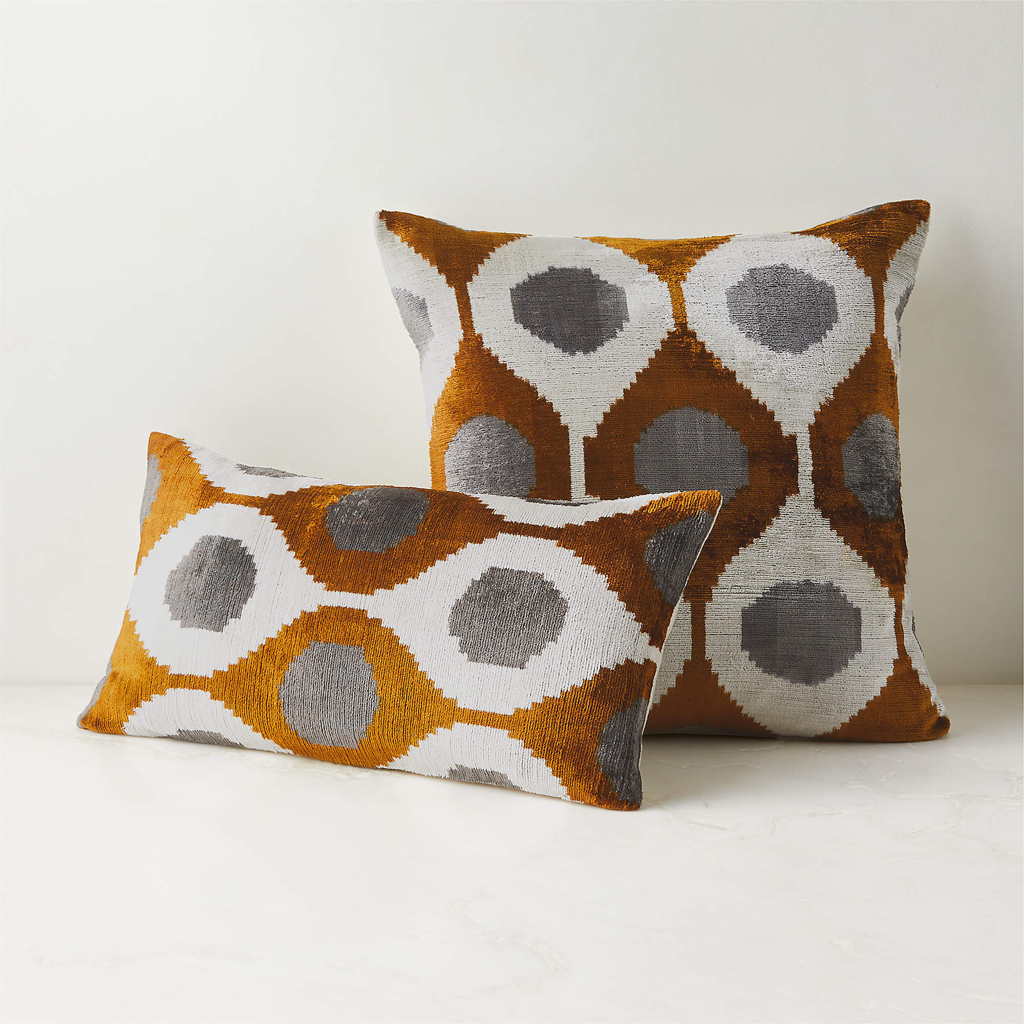 Cerco Turkish Silk Throw Pillow with Down-23''x11'' thumbnail 2