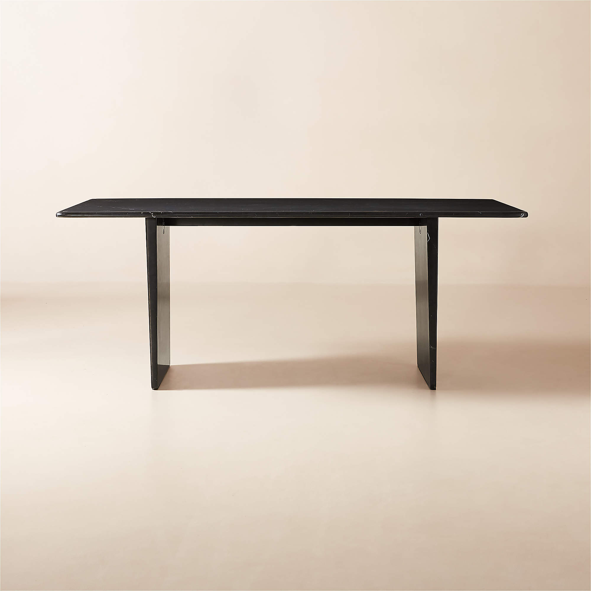 Kishi Rectangular Black Marble Dining Table thumbnail 2