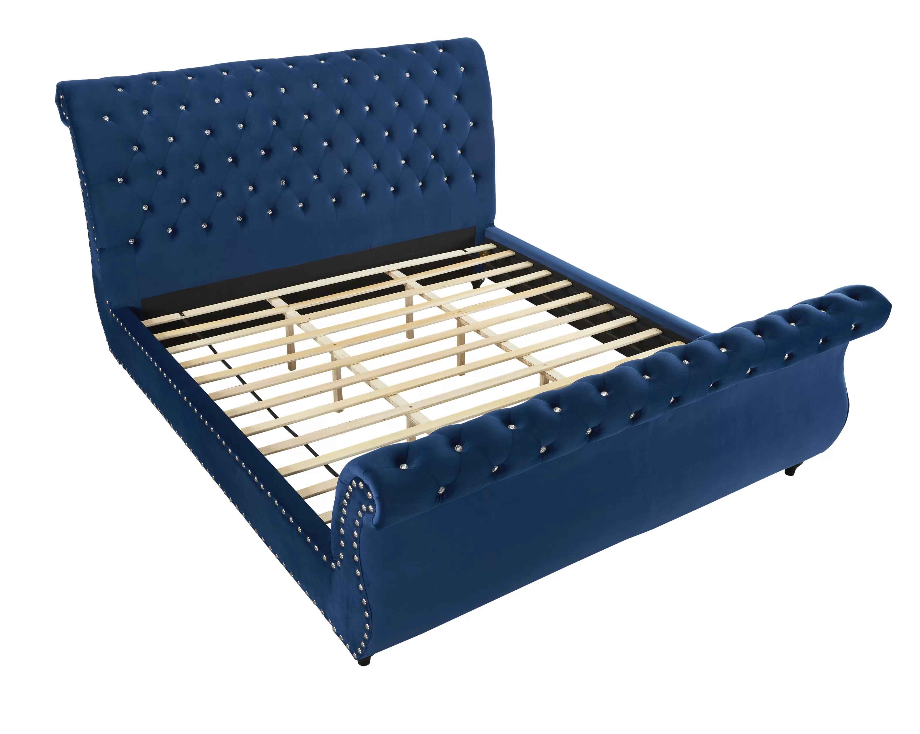 Matos Upholstered Sleigh Bed-King thumbnail 4