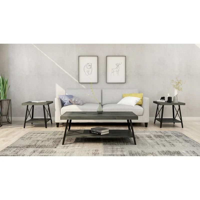 Laguna Solid Wood Top End Table thumbnail 2