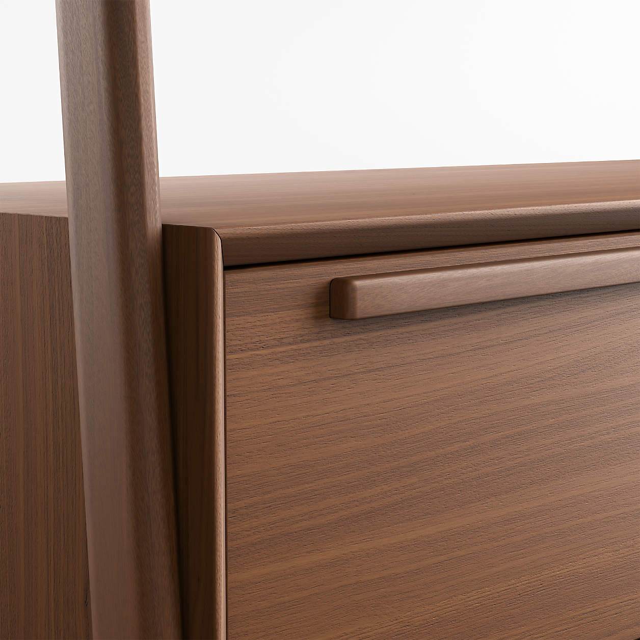 Tate Walnut Wood Hall Tree with Bench and Shoe Storage thumbnail 6
