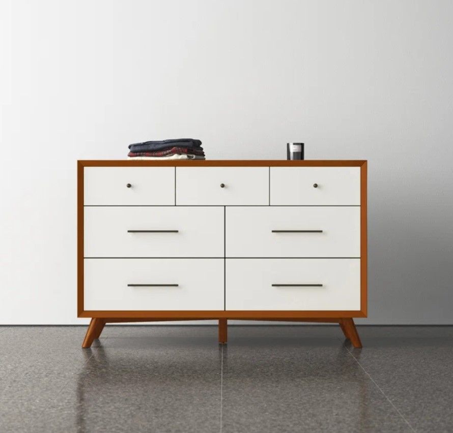 Williams 7 Drawer 56'' W Solid Wood Dresser thumbnail 2