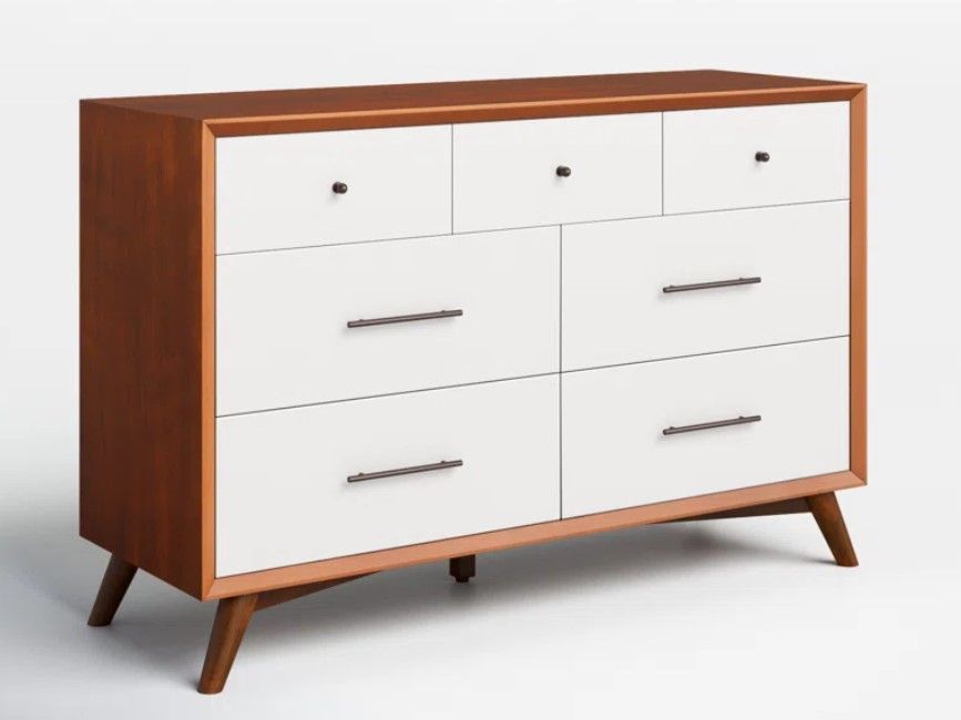 Williams 7 Drawer 56'' W Solid Wood Dresser thumbnail 4
