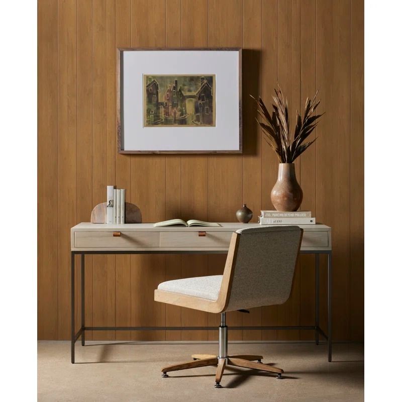 Galeria Solid Wood Top Writing Desk thumbnail 2