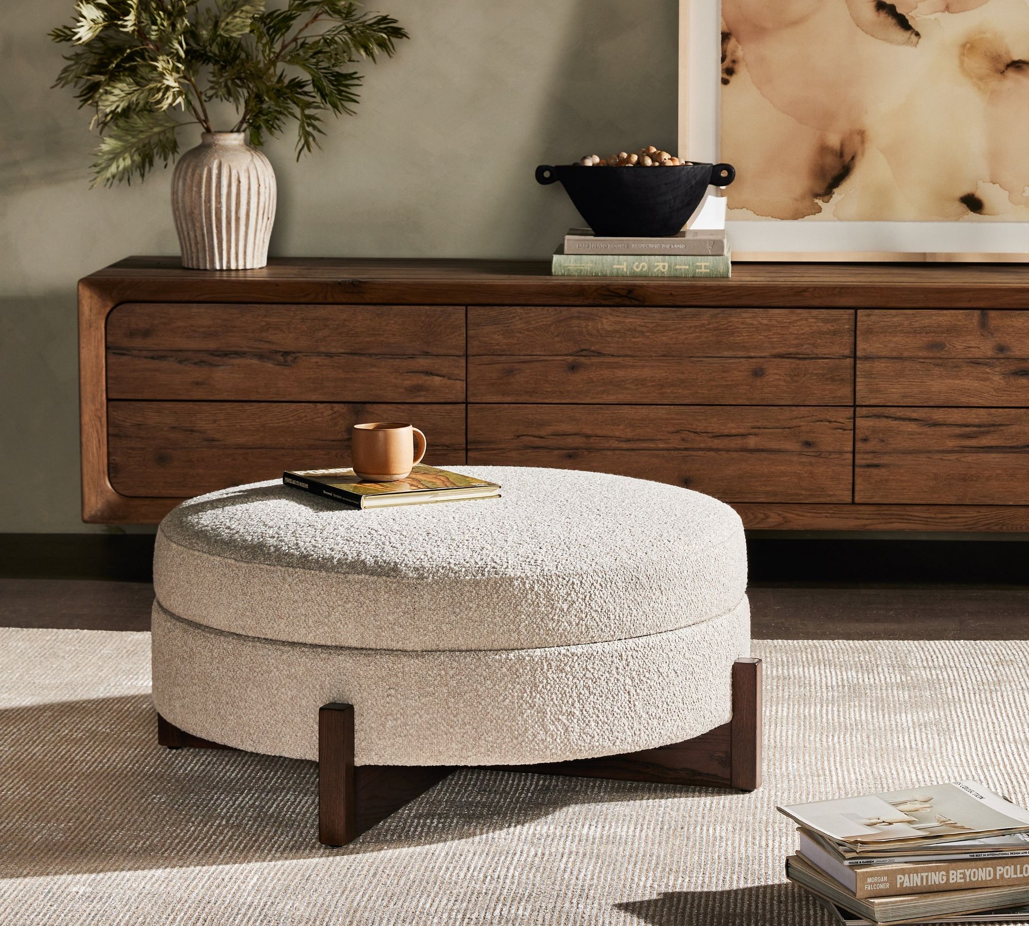 Ames Upholstered Storage Ottoman thumbnail 2