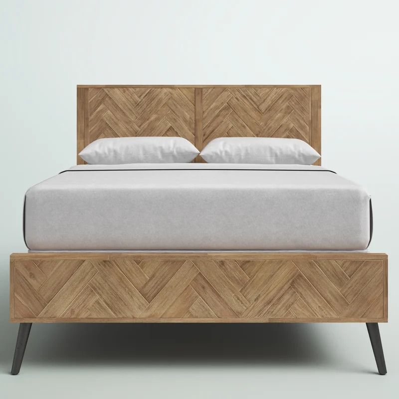 Kayoko Solid Wood Platform Bed Queen thumbnail 3