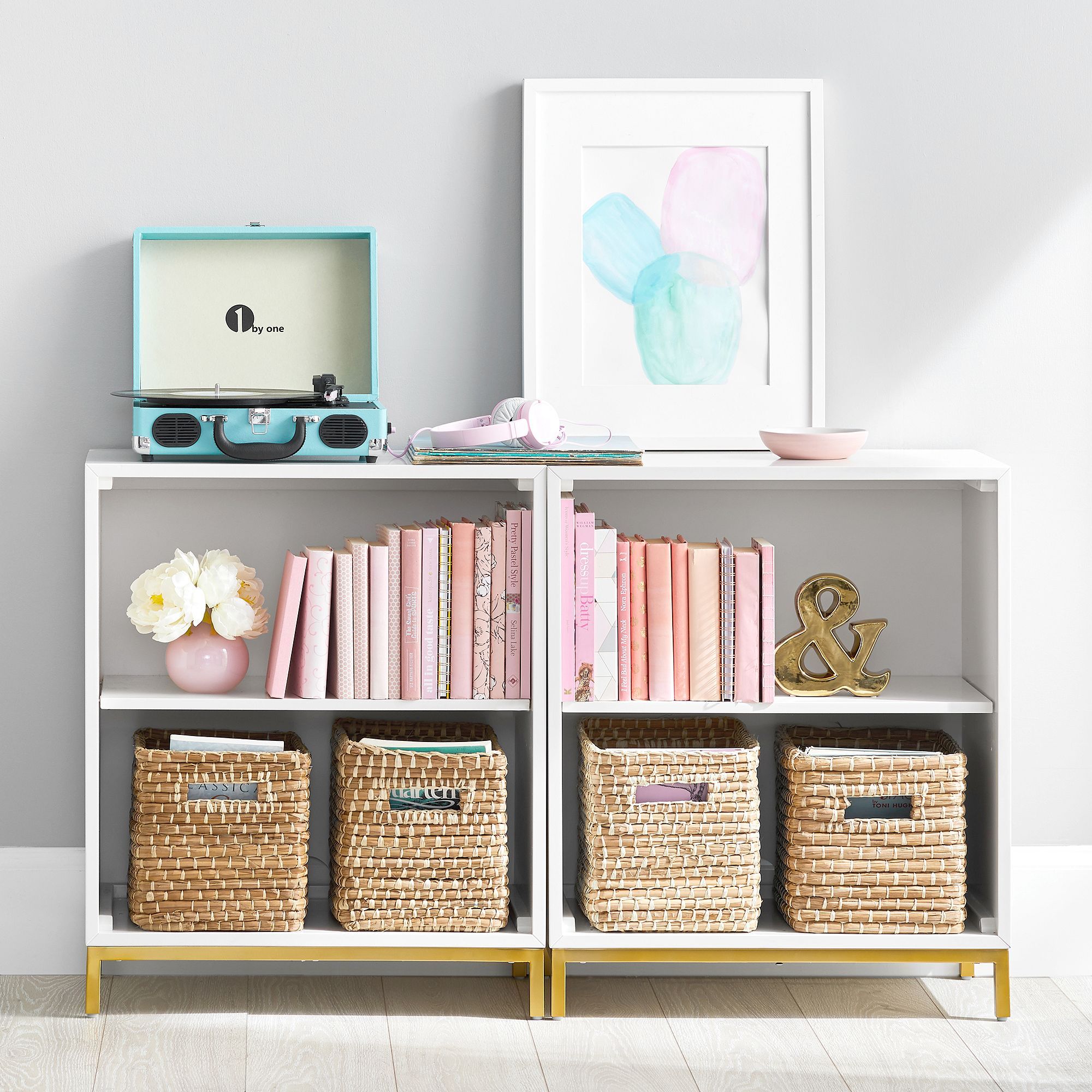 Blaire Double 2 Shelf Low Bookcase thumbnail 2