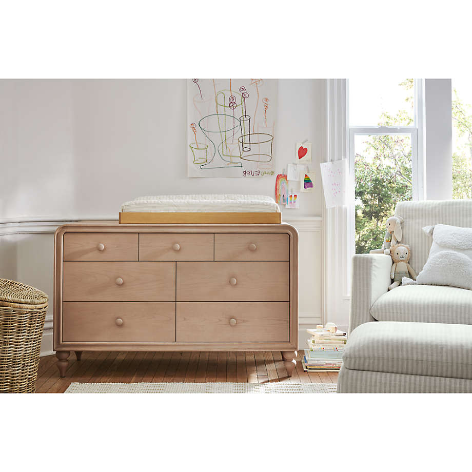 Lennox Natural Wood 7 Drawer Dresser thumbnail 2
