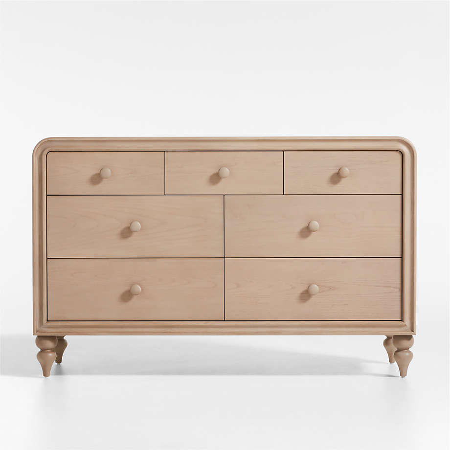 Lennox Natural Wood 7 Drawer Dresser thumbnail 3