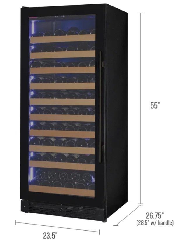 Allavino 23.5'' 119 Bottle Single Zone Wine Refrigerator thumbnail 4