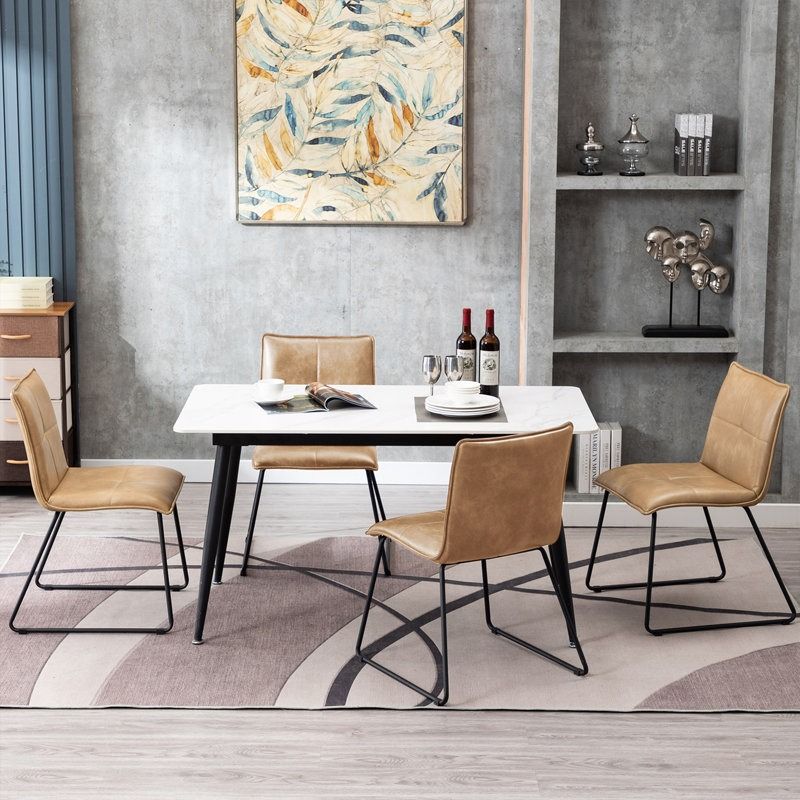 Tarin Faux Leather Upholstered Side Chair thumbnail 2